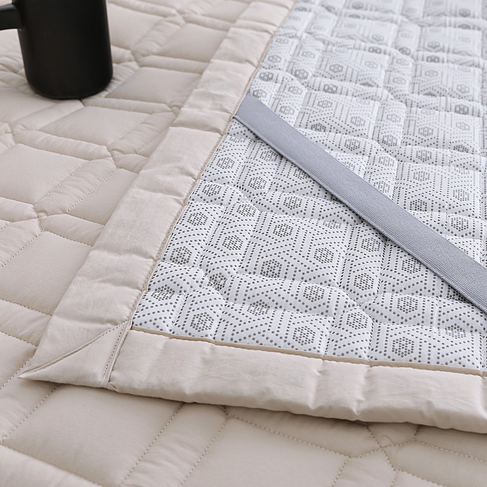 나라데코 부드러운 고밀도 순면 먼지없는 사계절 밴딩 침대패드 SS