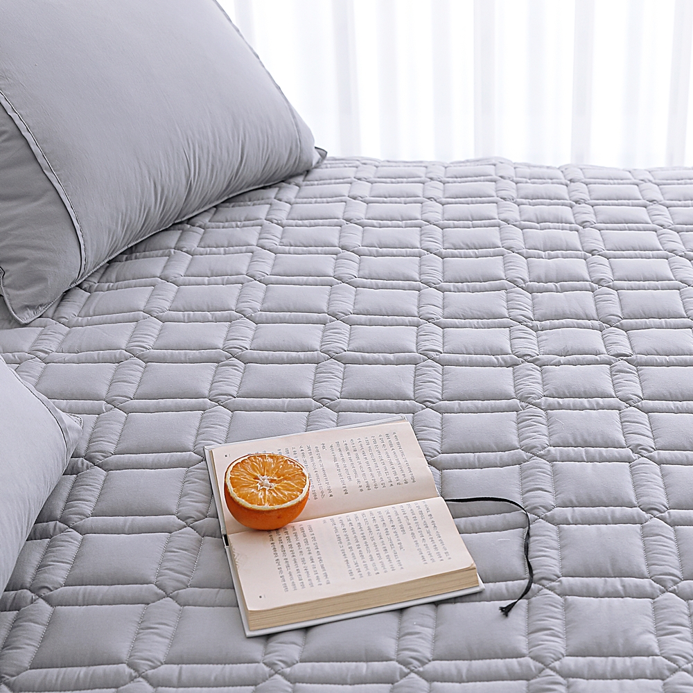 나라데코 부드러운 고밀도 순면 먼지없는 사계절 밴딩 침대패드 SS