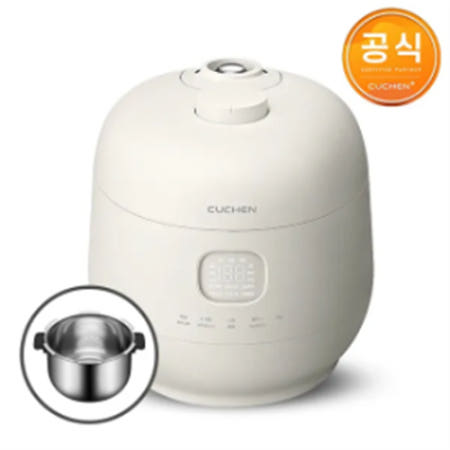 [으뜸효율환급대상][쿠첸]1등급 브레인mini 풀스텐내솥 3인용 IH압력밥솥 CRT-WS0340TW