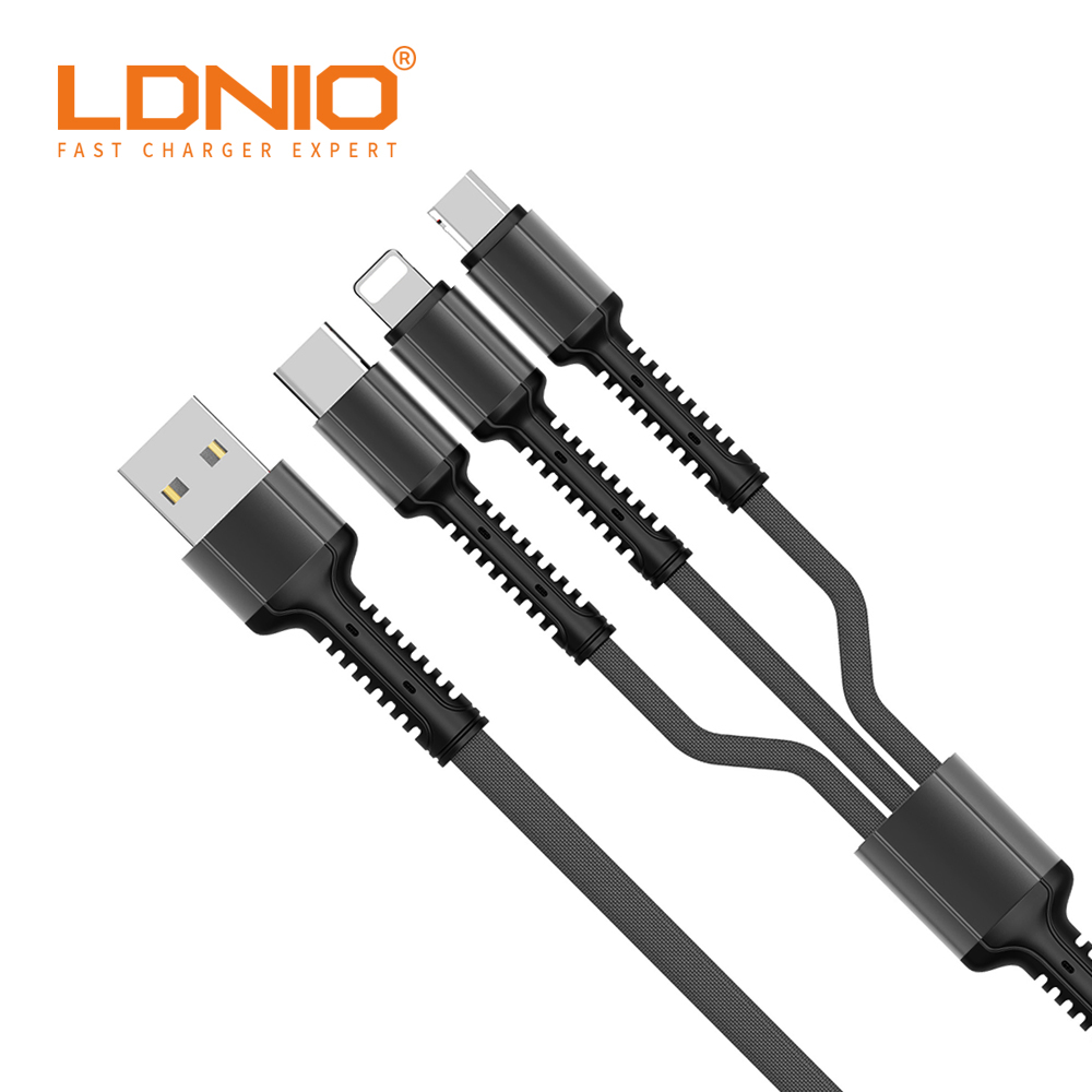 LDNIO LC93 3in1 USB 멀티 고속 충전 케이블 1.2M - 상세 이미지 4