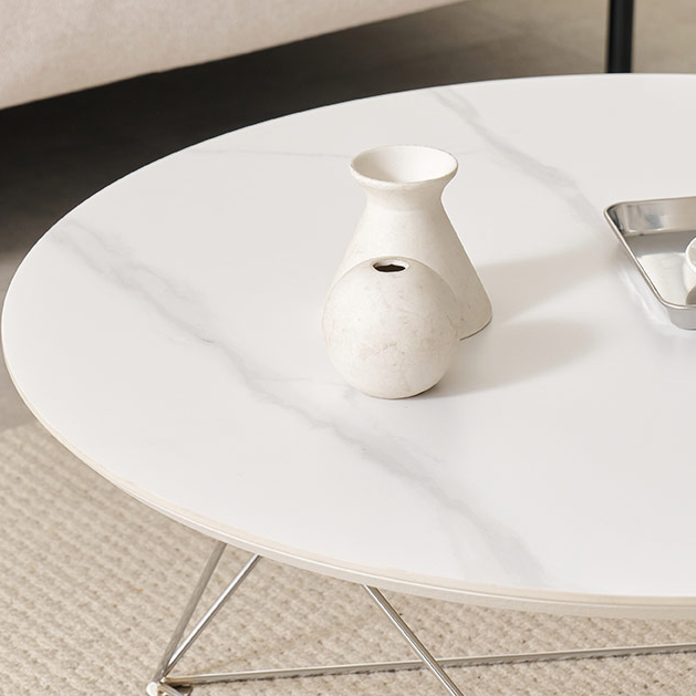 세라믹 거실 테이블 원형 좌식 쇼파 커피 낮은 탁자 800