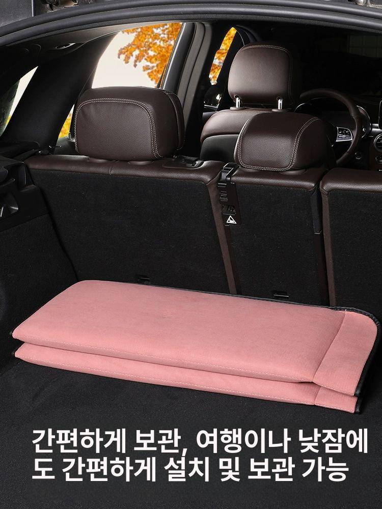 차박 평탄화 보드 차량 캠핑 야외 취침 패드 매트 낙엽 핑크 초대형 140x90cm 포함 - 상세 이미지 5
