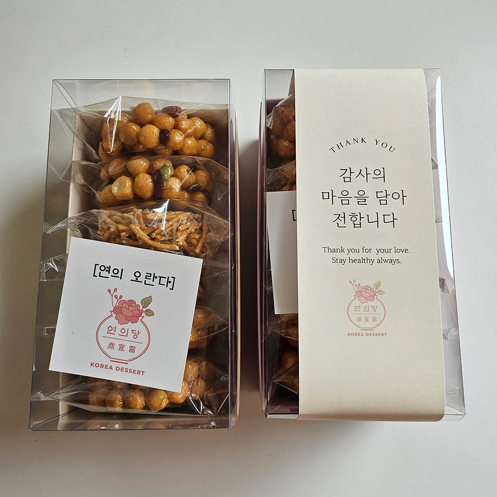 연의당 수제 오란다 결혼식 답례품 선물 6개입 감태 까불이 전통과자 - 상품 이미지