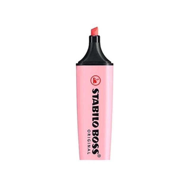 스타빌로 보스 오리지날 형광펜 129 파스텔 핑크블러쉬/심굵기 2mm-5mm (1개) - 상품 이미지