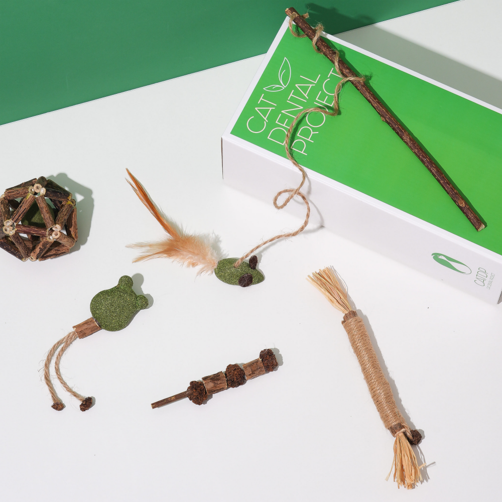 캣디피 마따따비 캣닢 5종 장난감 해피박스 CATDP 공 낚시대 고양이 장남감 혼자 장난감 캣닢 아기고양이 이갈이 시기 입질 선물 제품 이미지