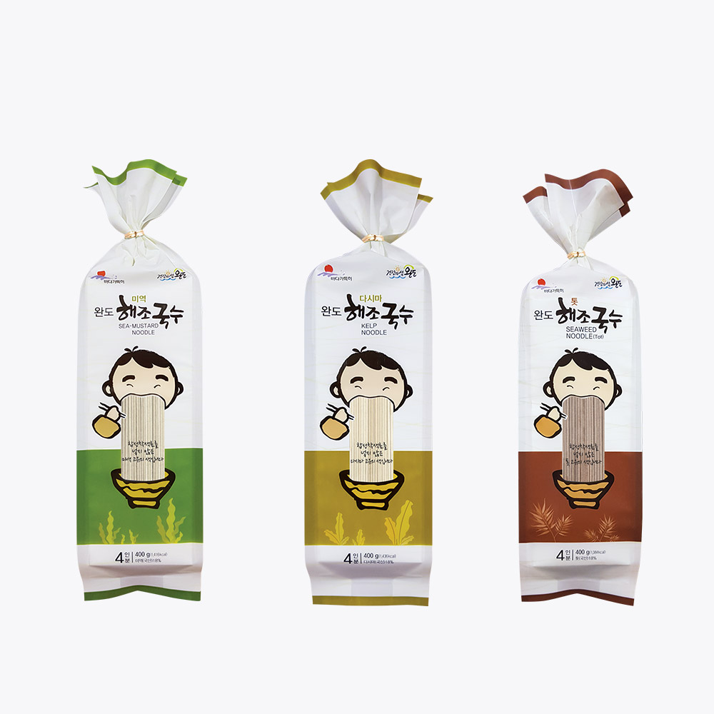 해조국수 400g 3종 (미역,다시마,톳) - 상품 이미지
