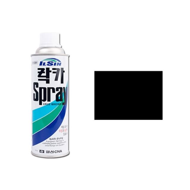 일신 스프레이락카 420ml 흑색(315) 박스(40개입) - 상품 이미지