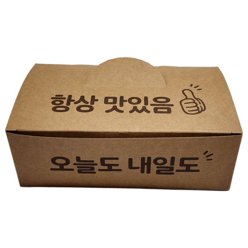 크라프트 치킨박스 중 7/8호 한마리 200매 2박스 통닭 닭강정 포장용기 배달 - 상품 이미지