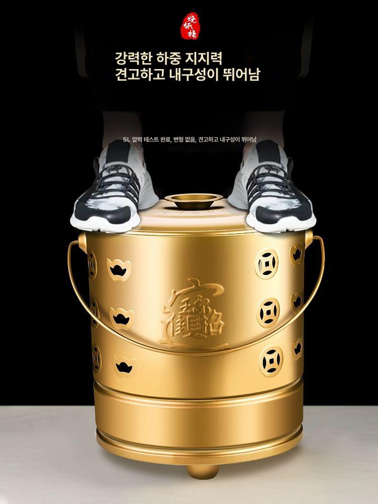 가정용소각로 정원 쓰레기 특대형 장작 드럼통 고온 내성 흑화 방지 라이너가 있는 A - 상세 이미지 3