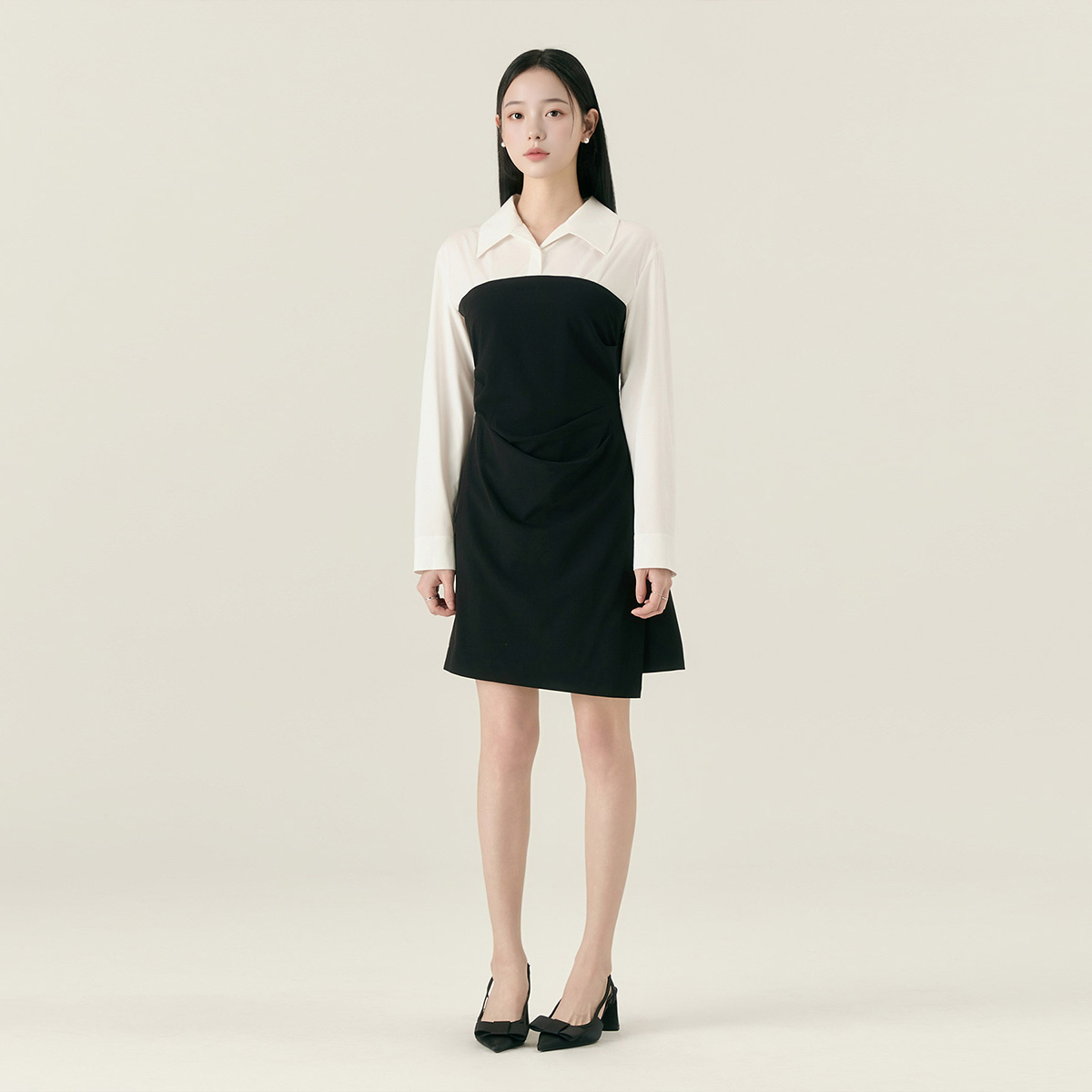 로엠 뷔스티에 매칭 미니원피스 RMOWF49R11 - 상품 이미지