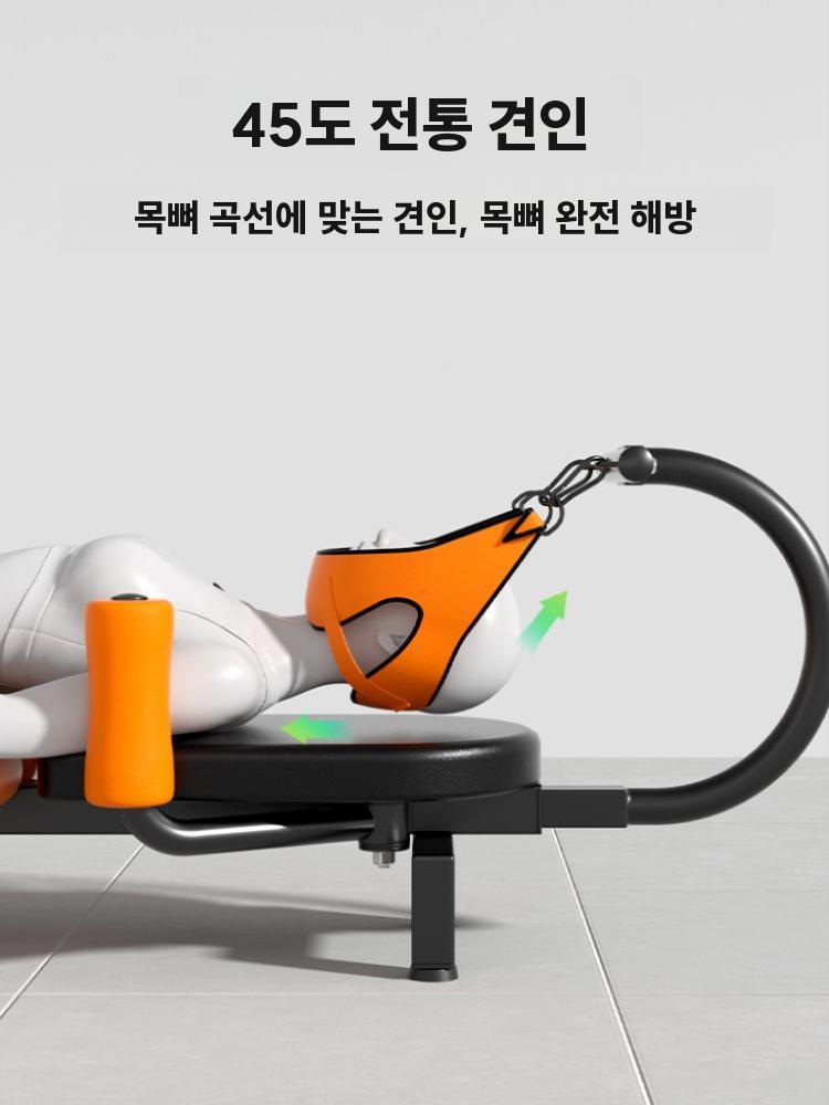 허리운동기구 척추 견인 골반 스트레칭 요추 당기기 기구 수동형(45도 경추 견인) - 상세 이미지 3