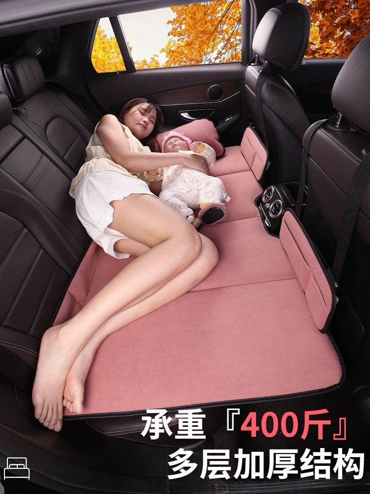 차박 평탄화 보드 자동차 접이식 뒷좌석 매트 벤틀리 브라운 대형 130x80cm - 상세 이미지 3