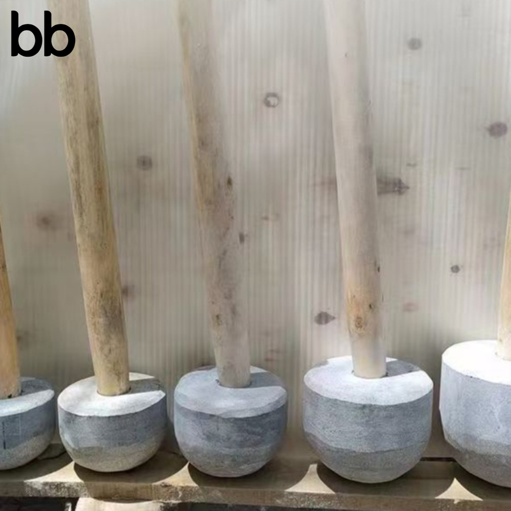 떡메치기 떡방아 패들 나무 인절미 나무절구 맷돌 떡만들기 공이 매치기 방망이 9cm - 상세 이미지 4