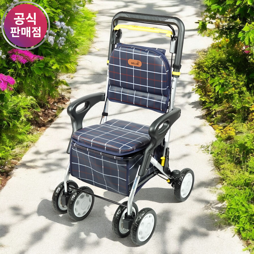 접이식 노인 보행기 어른 노인용 성인용 실버카 어른 어르신 할머니 유모차 WB-280 상품 이미지