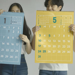 2026년달력 26년 레트로 벽걸이달력 내년 벽카렌다 월켈린더 음력 절기... 실사용 후기 | 효과 있을까? - 상품 이미지 1