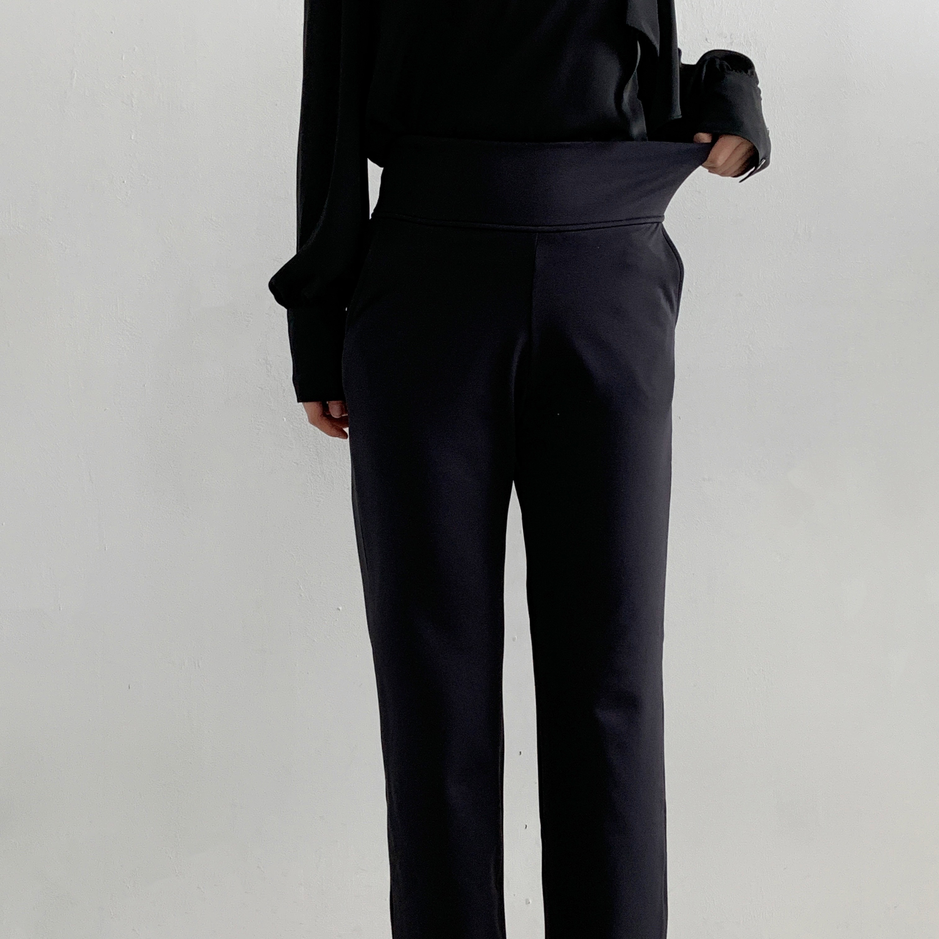 일자통바지 블랙진 여름 우븐 팬츠 편한 가을 긴바지 이미지 8
