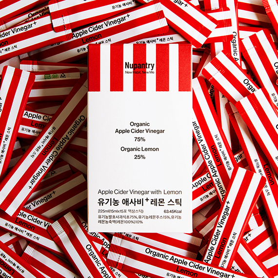 누팬트리 유기농 애사비 레몬 스틱 발효사과식초 애플사이다비니거 15ml 15포, 1개