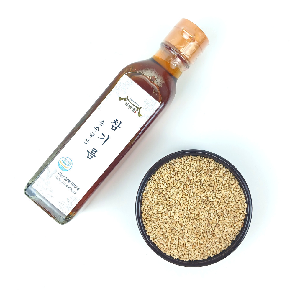 하남댁 순수국산 참기름 180ml 저온압착 통참깨 고소한 진한 방앗간 - 상세 이미지 5