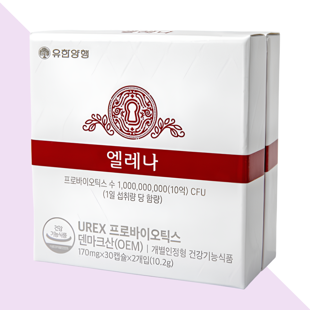 유한양행 엘레나 여성 질유산균 60캡슐X1박스 - 메인 이미지