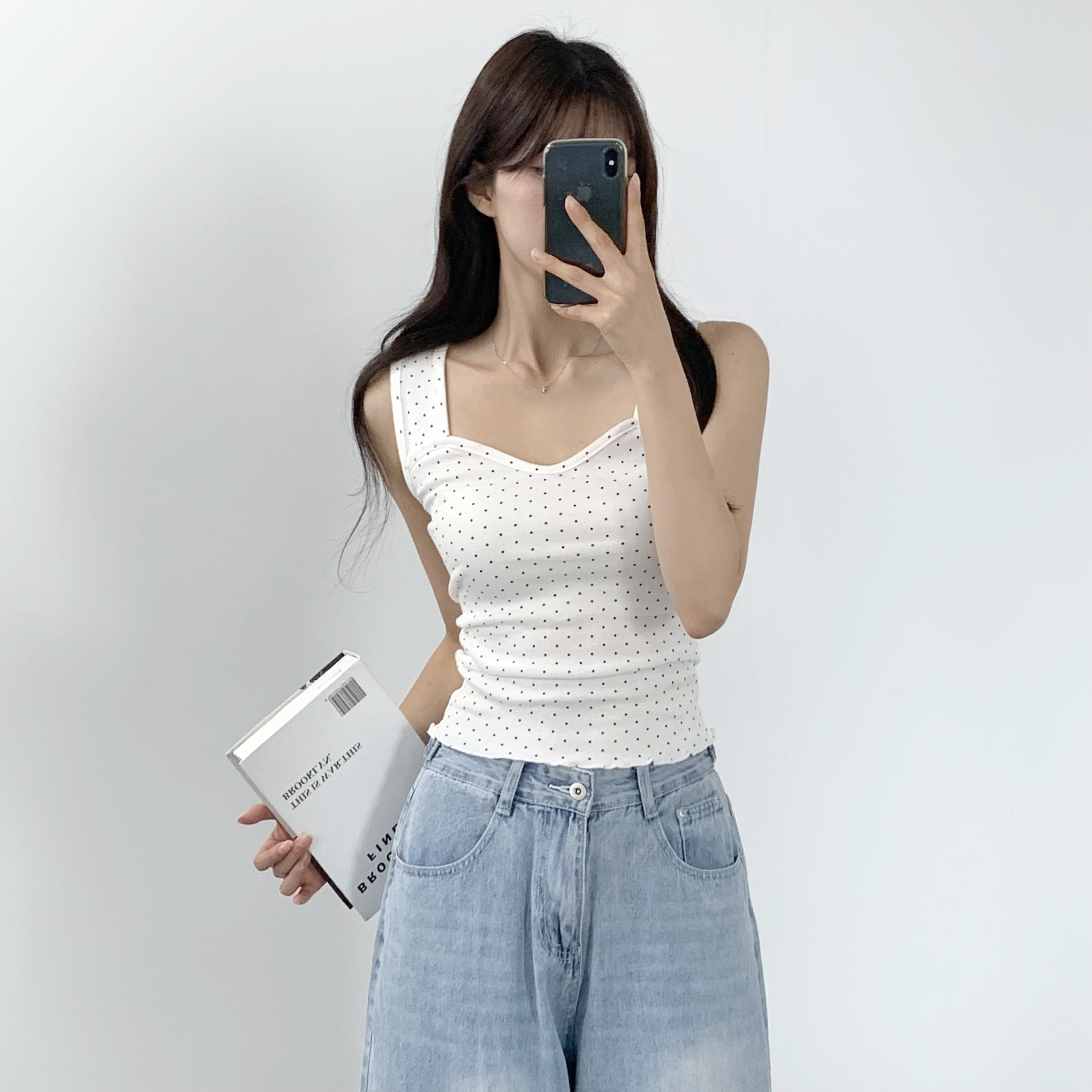 보트넥 부유방 나시 부유방커버나시 이미지 8