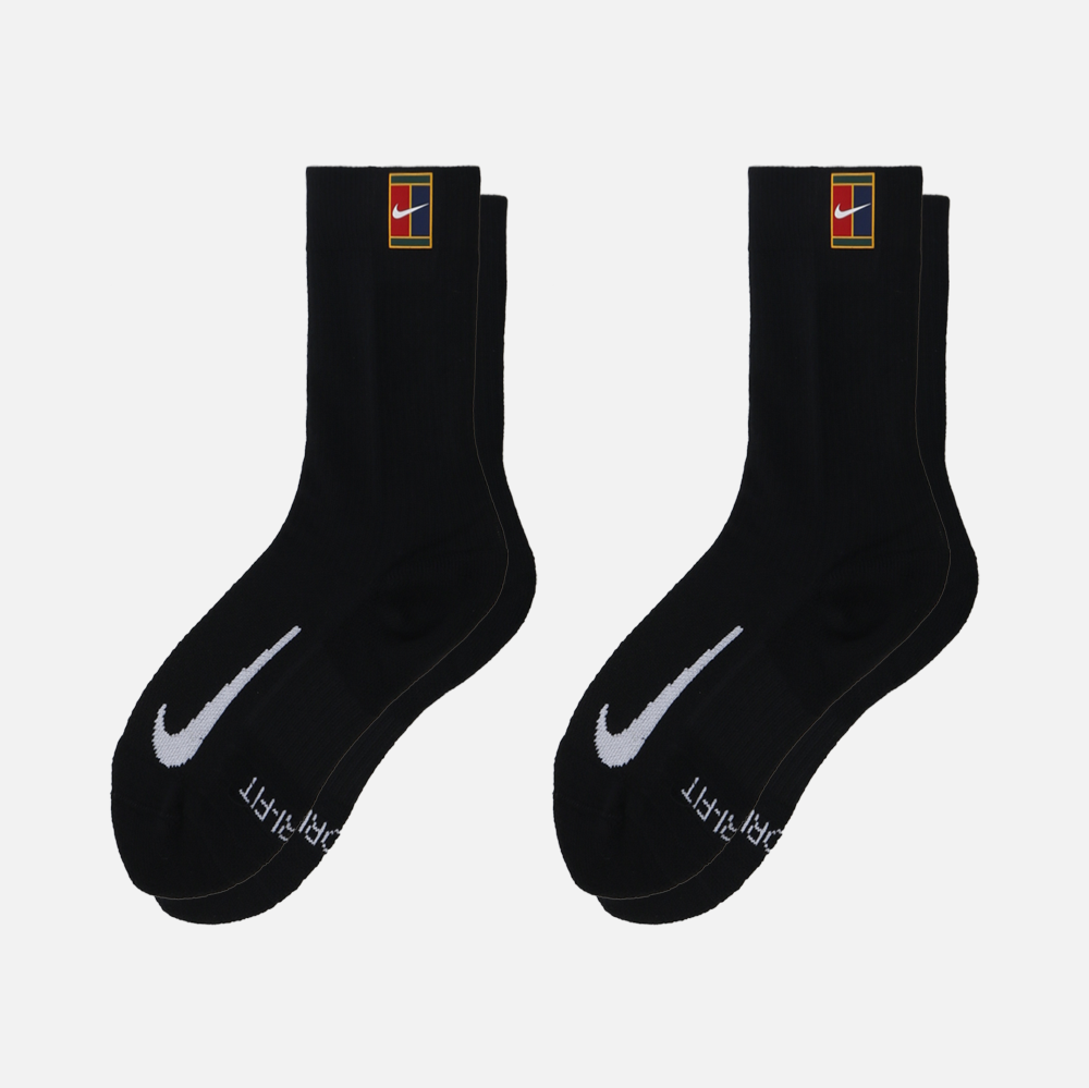 나이키 코트 멀티플라이어 쿠션 2팩 양말 SK0118-010