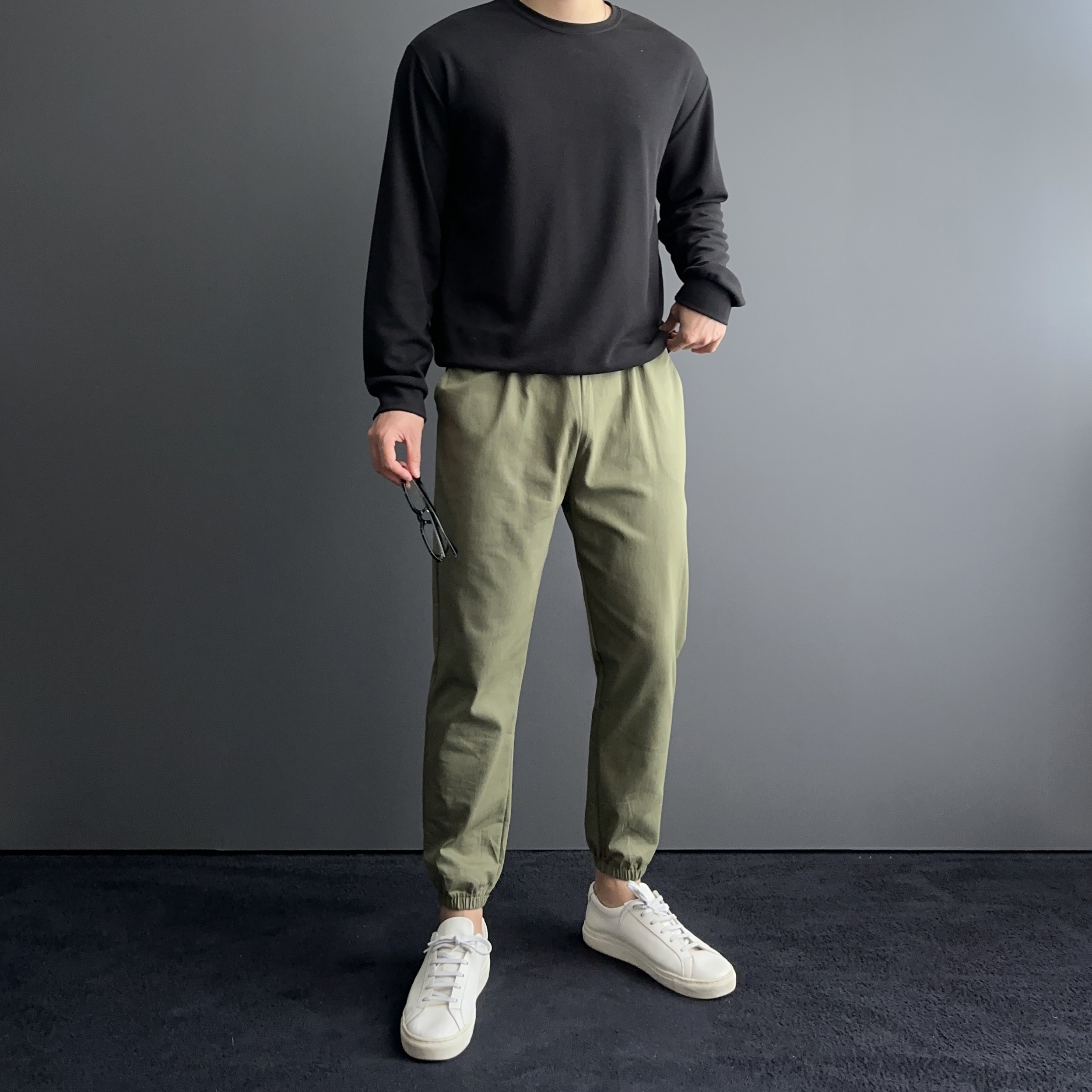 남자치노팬츠 테이퍼드핏 남자통바지 - 상세 이미지 4