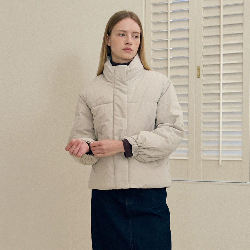 베이직하우스 여성 패딩 숏점퍼