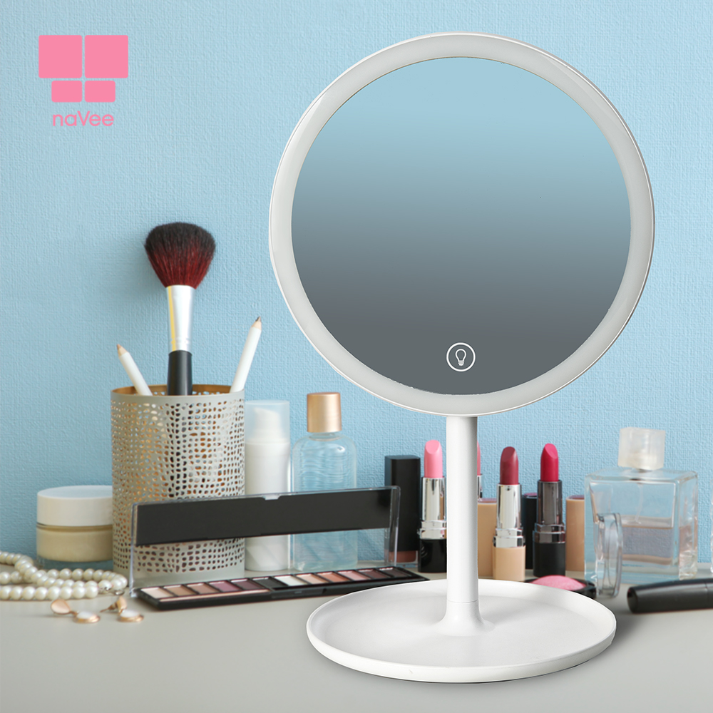 NAVEE LED 조명 탁상 거울 화장 메이크업 무드등 확대경 NV53-CMR7