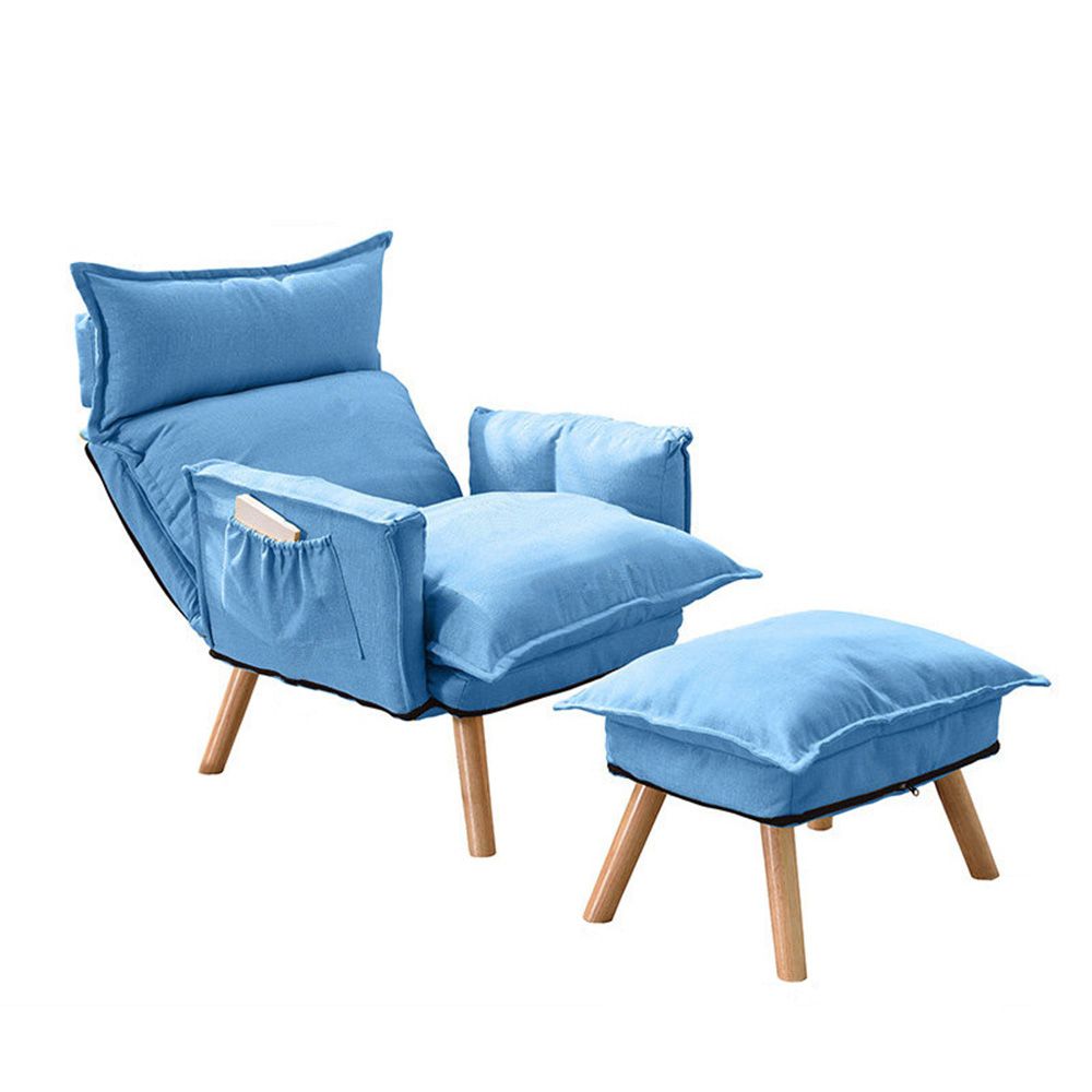 세트 1인용 스툴 조절 블루 각도 소파