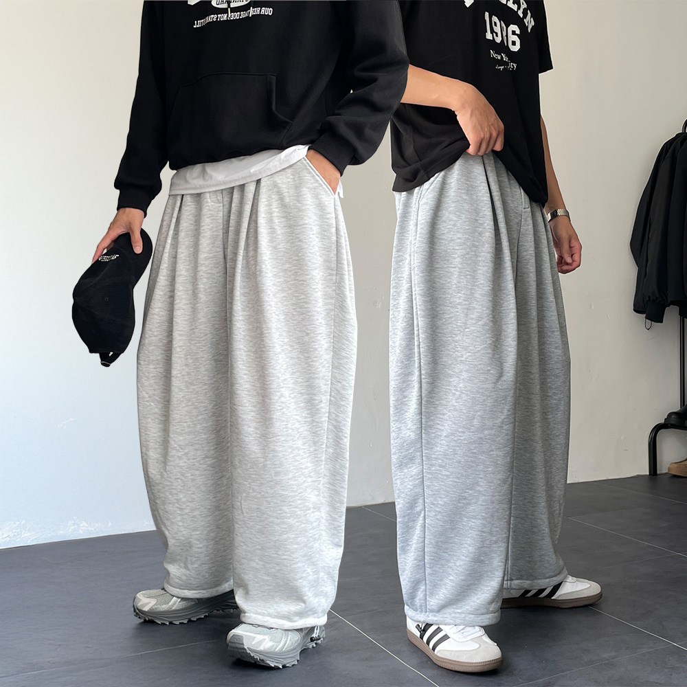 1+1 남자와이드팬츠 스웻팬츠 남자편한바지 - 상품 이미지