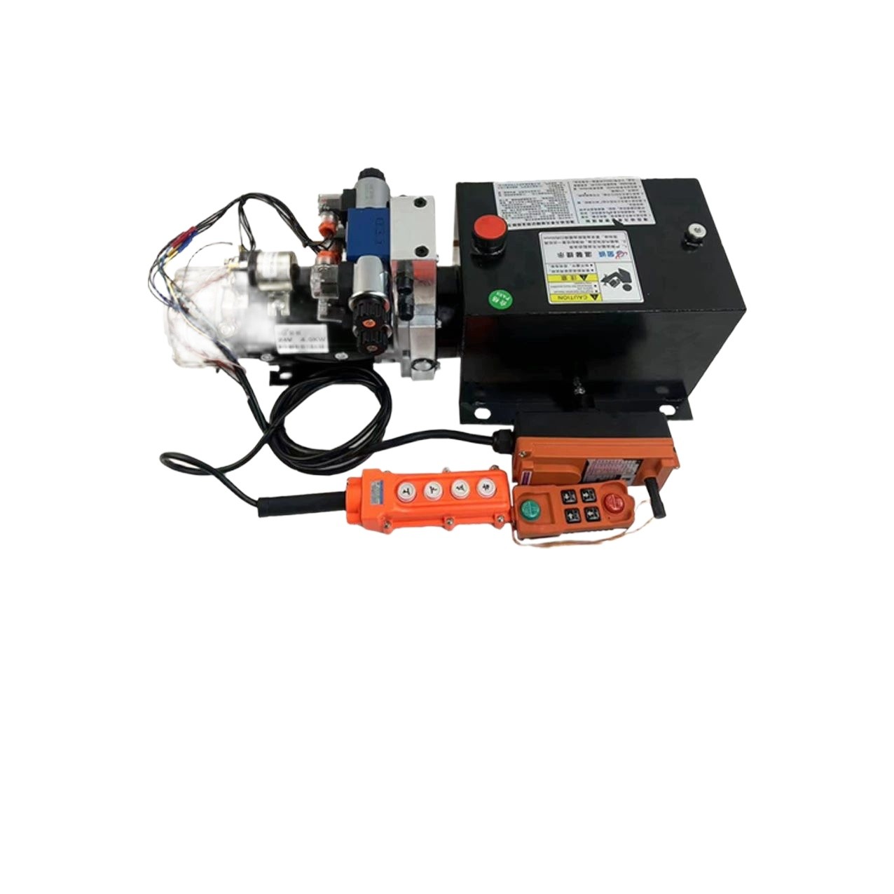 유압 파워팩 전동 승강 산업용 무선 1.2kW 2채널 리모컨 포함 12V - 상품 이미지