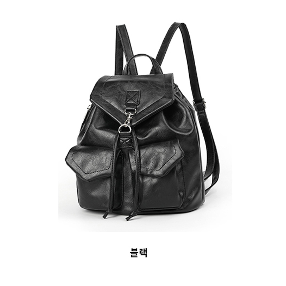 아담한 레더 미니 조리 백팩 여대생 직장인 엄마 나들이 외출 여행 미디움 작은 백팩 가방 이미지 7