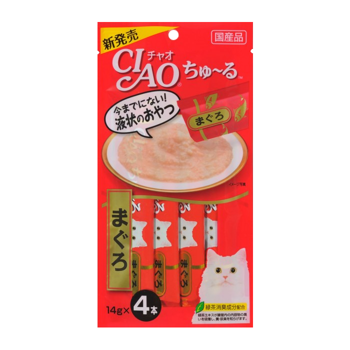 [SC-71] 이나바 챠오츄르 고양이 간식 참치, 14g, 4개 - 상세 이미지 3