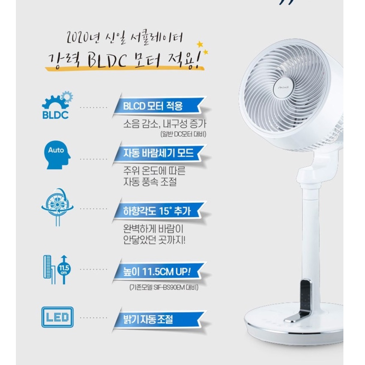 신일 업소용 써큘레이터 매장용 선풍기 영업용 선풍기 식당 식당용 선풍기 - 상세 이미지 2