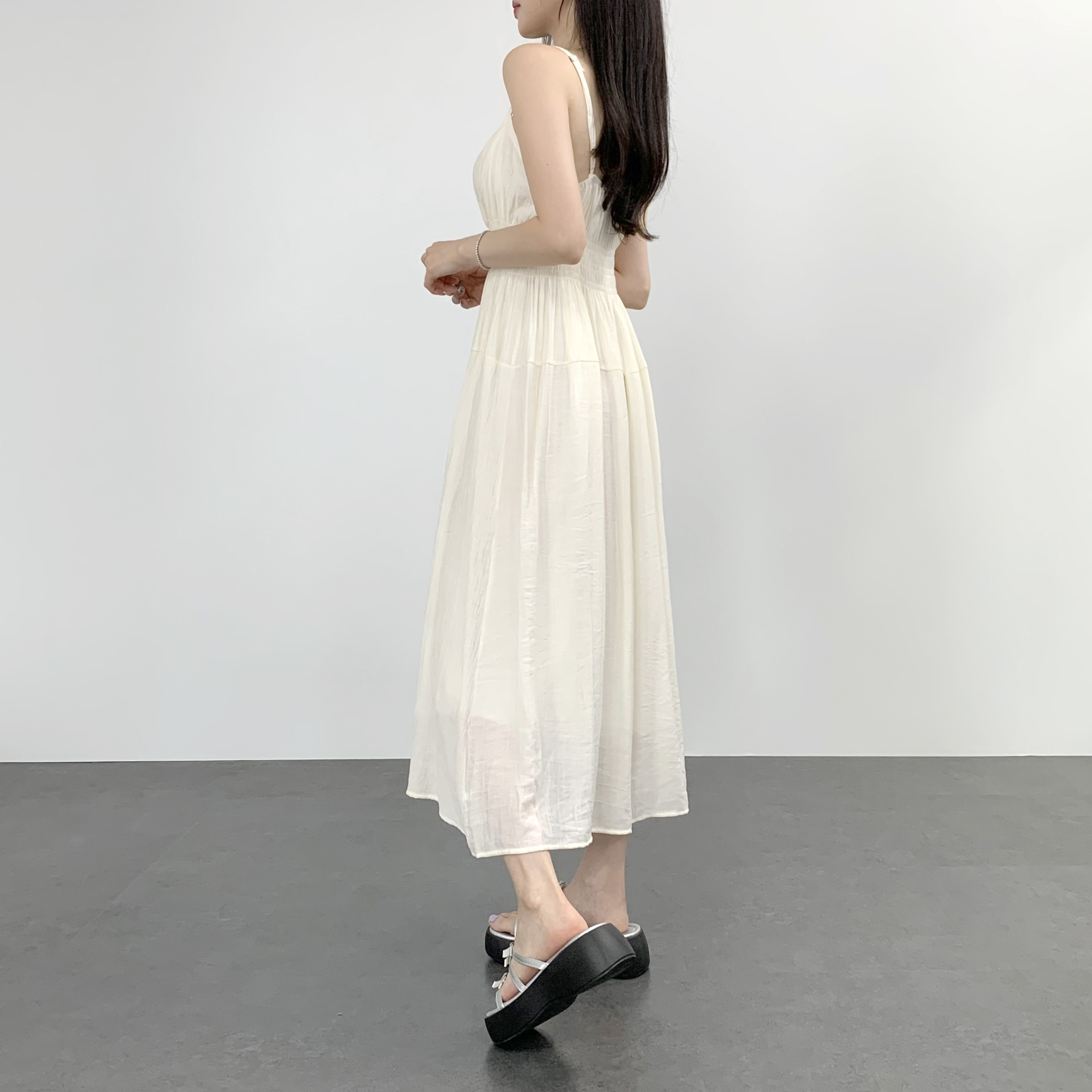냉장고 스모크 원피스 뷔스티에원피스 이미지 7