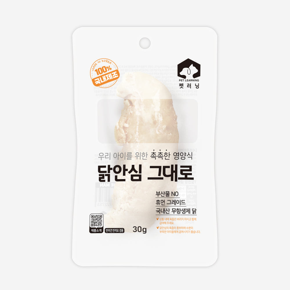 펫러닝 국내산 고양이닭가슴살 닭안심 12p 개별포장 이미지 4