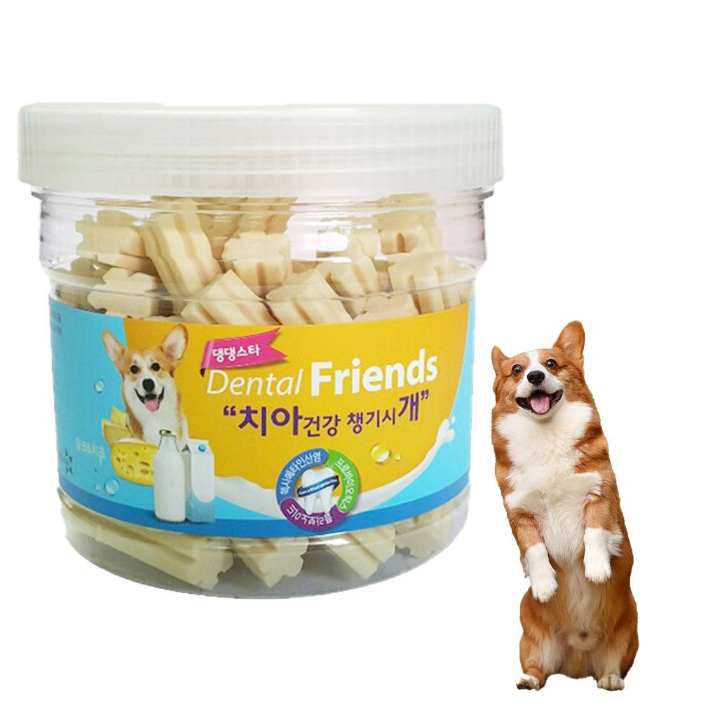 개껌 개 치석제거 양치껌 덴탈프랜즈 밀크치즈 300g - 상품 이미지