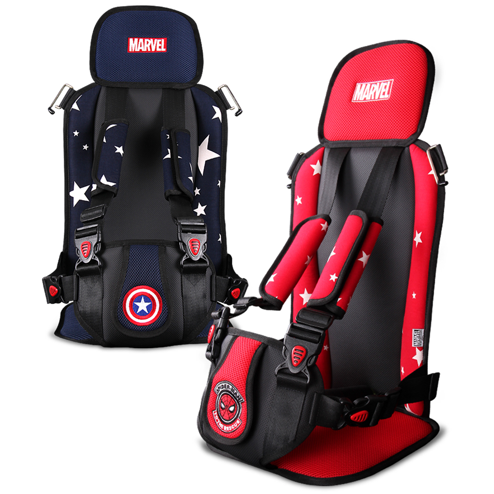 국내생산 충돌테스트통과 마블히어로 휴대용 주니어 카시트