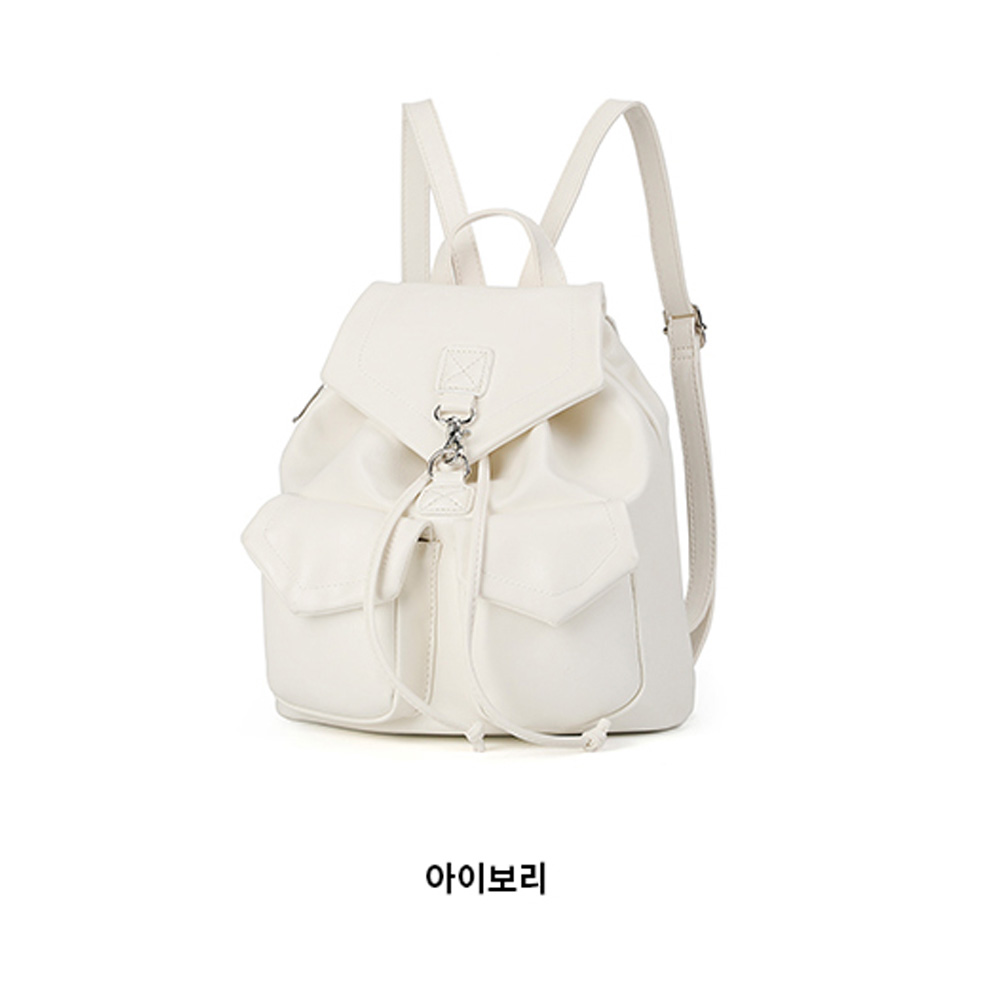 아담한 레더 미니 조리 백팩 여대생 직장인 엄마 나들이 외출 여행 미디움 작은 백팩 가방 이미지 8