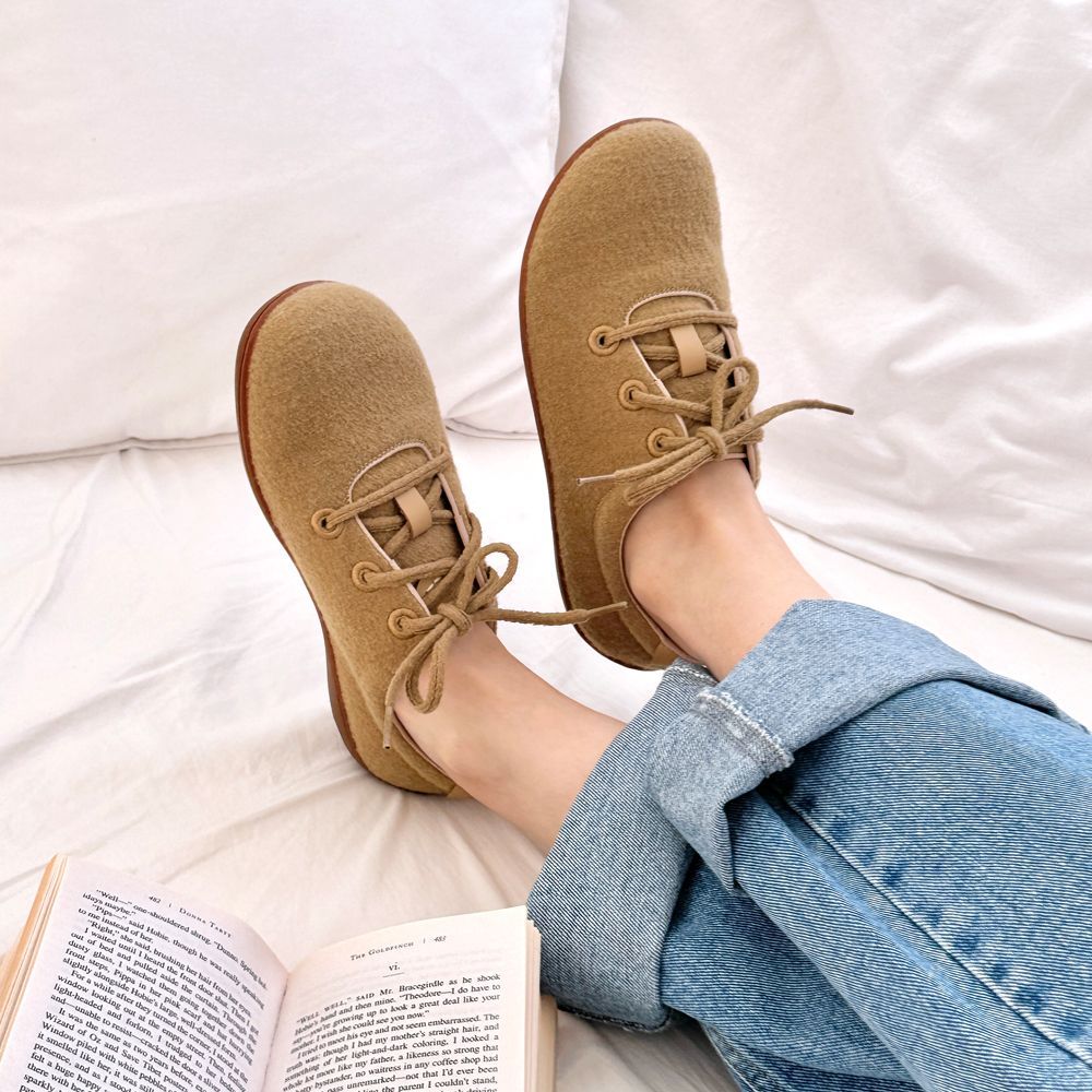 [반품 불가] KSNS 플렉시워커스 울 100% 카멜  - KSNS의학이론용 맨발걷기효과