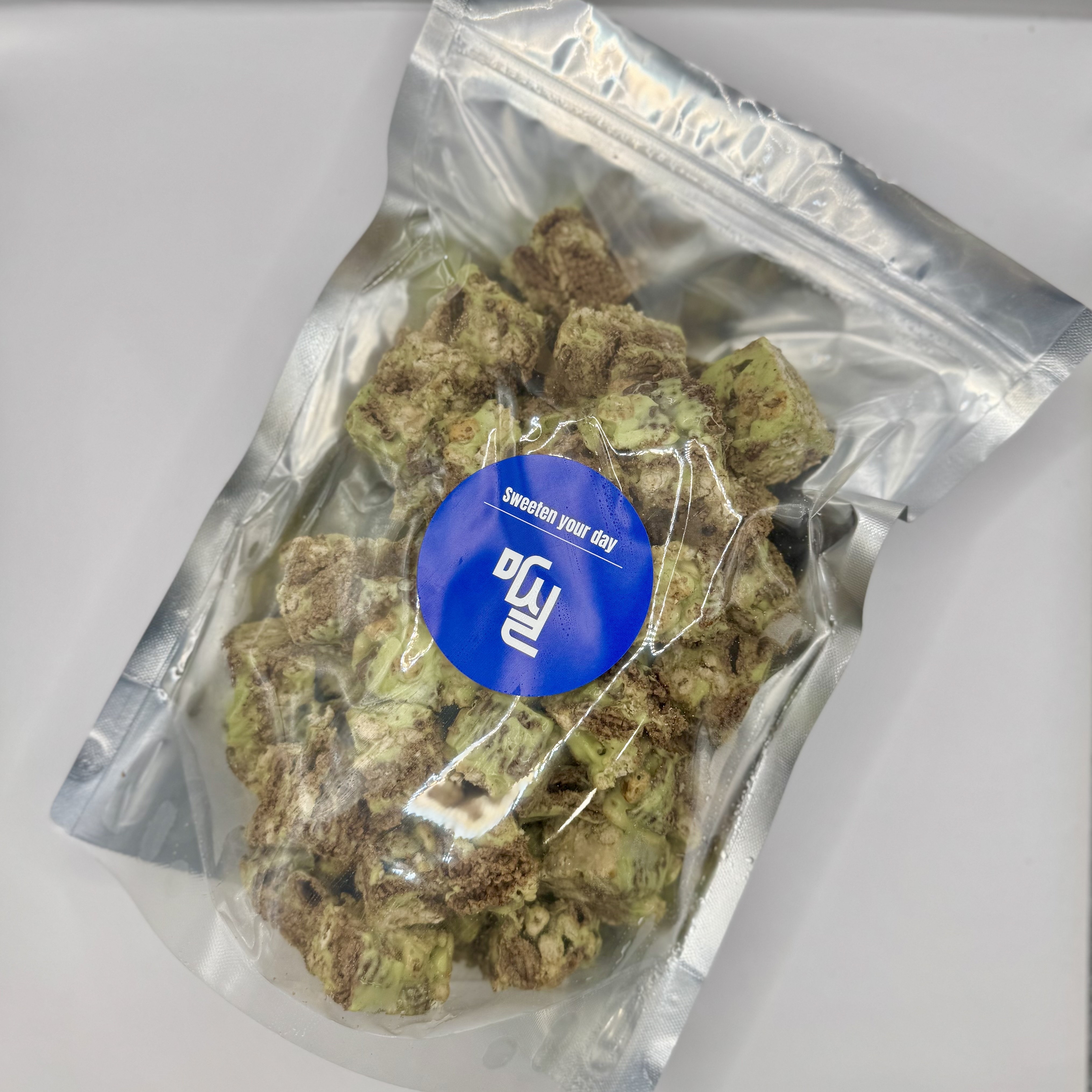 벌크용 대용량 쫀득쿠키 수제 마시멜로우 말차퐁 700g - 메인 이미지