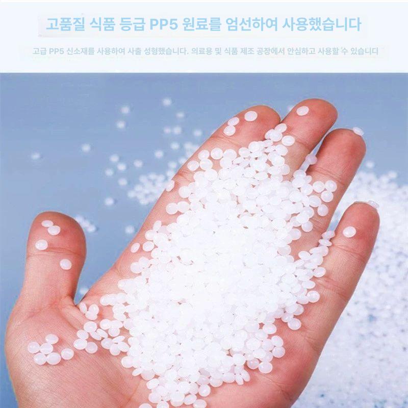 계량 양동이 플라스틱 바스켓 용기 투명통 원형 투명 10L 통 내장 눈금 뚜껑 열기 도구 - 상세 이미지 5