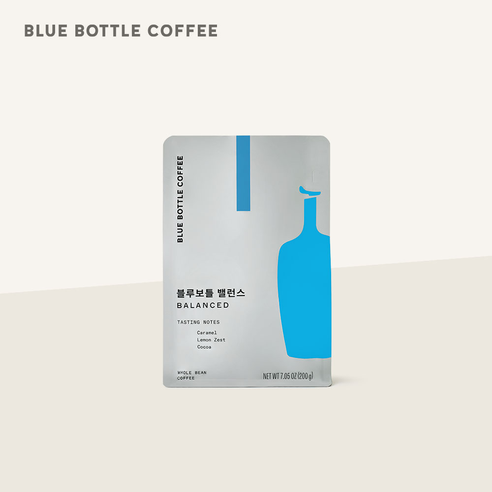 [공식] 블루보틀 커피 블렌드 밸런스 홀빈 원두 200g Blue Bottle Coffee Blend Balance - 상품 이미지