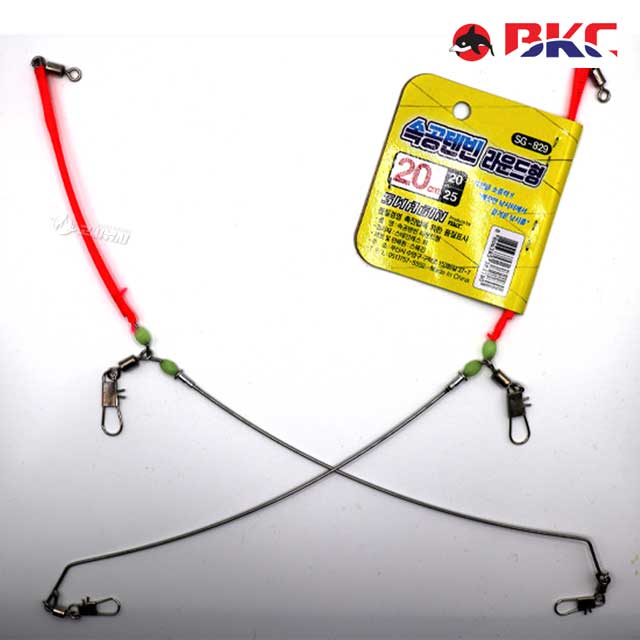 BKC 속공 텐빈 라운드형 SG-829 갈치 텐빈채비 와이어 편대 채비 - 상세 이미지 4