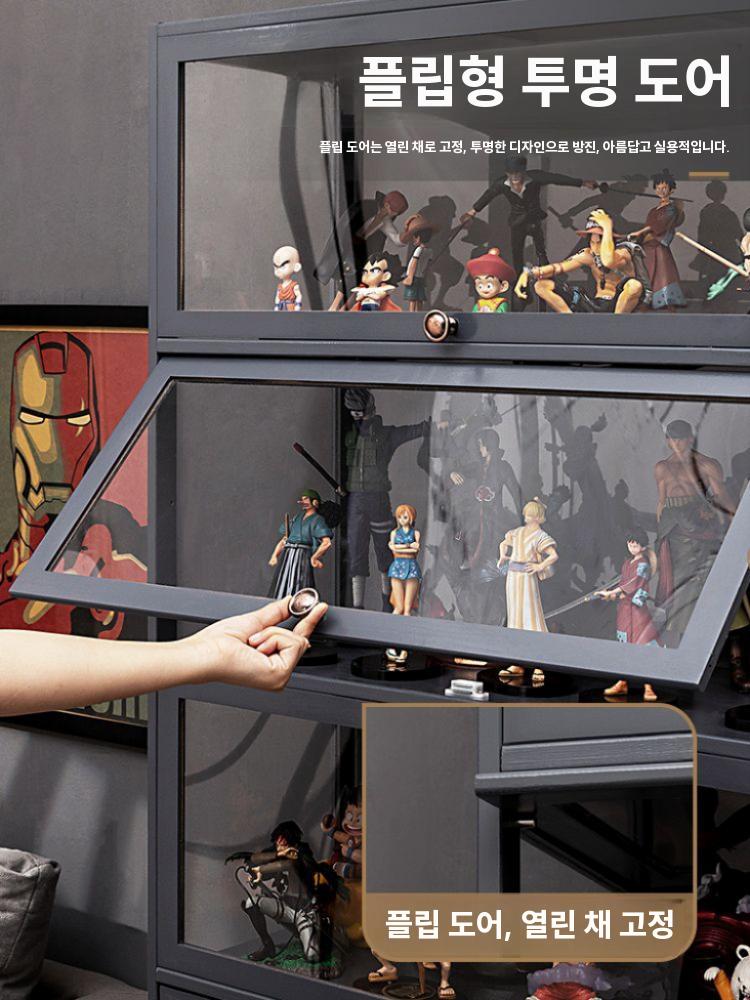레고진열장 아크릴 장식장 건담 보관함 쇼케이스 전시장 투명 60cm 2단 - 상세 이미지 3
