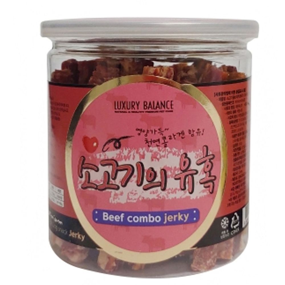 강아지 소고기 져키 200g 1P 애견 훈련 노즈워크 간식 - 상품 이미지