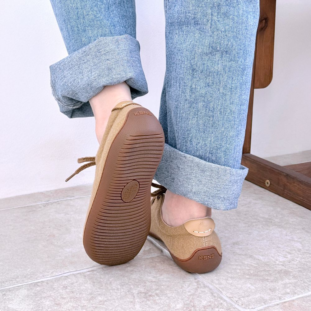 [반품 불가] KSNS 플렉시워커스 울 100% 카멜  - KSNS의학이론용 맨발걷기효과