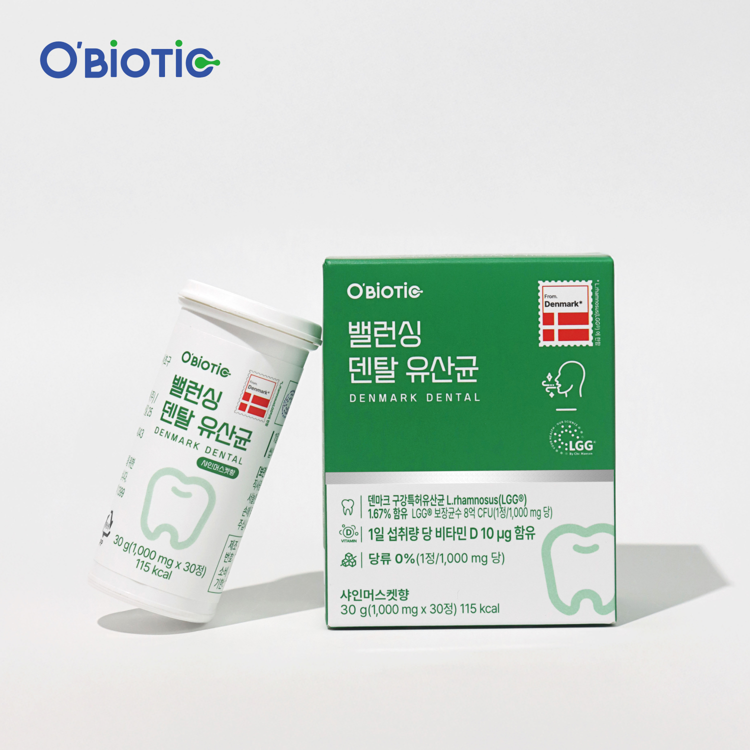 오바이오틱 덴마크 밸런싱 덴탈 유산균 세계특허 LGG 유산균 30정 (3개/6개) 온가족 구강 키즈유산균 - 상세 이미지 4