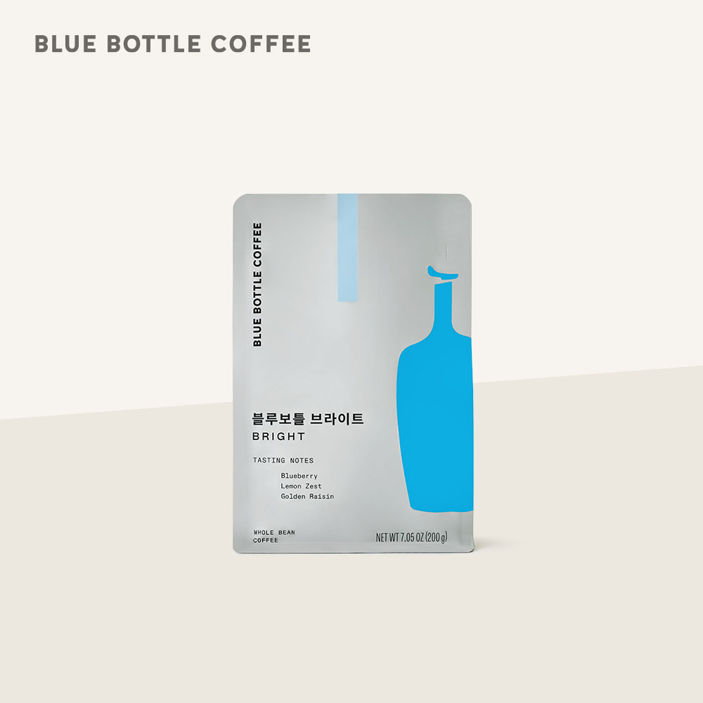 [공식] 블루보틀 커피 블렌드 브라이트 홀빈 원두 200g Blue Bottle Coffee Blend Bright - 상품 이미지