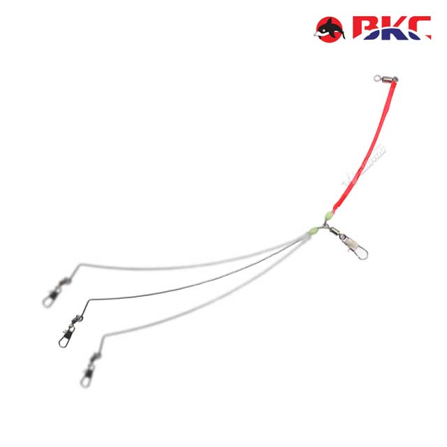 BKC 속공 텐빈 라운드형 SG-829 갈치 텐빈채비 와이어 편대 채비 - 메인 이미지